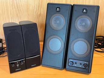 Desktop Speakers - Insignia Model #WA-18G12U And Logitech S-0264A