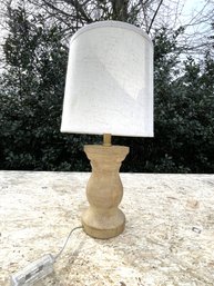 A Wood Desk Lamp