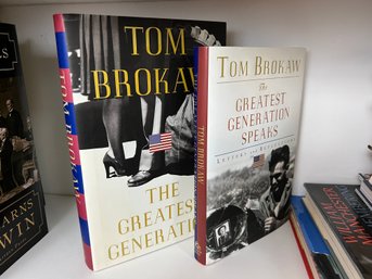 Tom Brokaw 'The Greatest Generation' & 'The Greatest Generation Speaks' Hardcovers