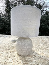 A White Ceramic Table Lamp