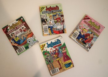 Four Jughead's Comic Books From The Archie Double Digest Library - Vol. 119, 120, 122 And 132