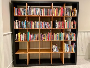 Five Shelf Cube Style Bookcase Including Nearly 300 Books!Mostly Young Adult And Children Books