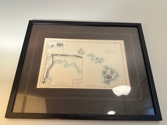Framed Sandwich Isles Map