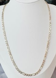 ITALIAN STERLING SILVER FIGARO CHAIN NECKLACE