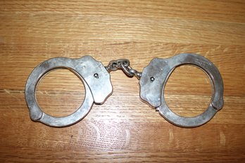 Vintage Pair Of Collectible Hancuffs From The Peerless Handcuff Company