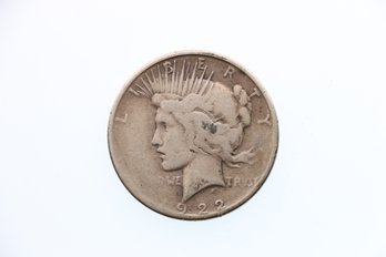 1922 S Silver Peace Dollar Coin