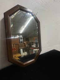 Beautiful Wood Framed Hanging Mirror