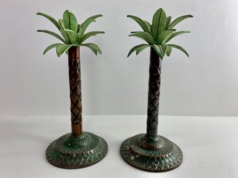 Decorator Palm Tree Candle Holders