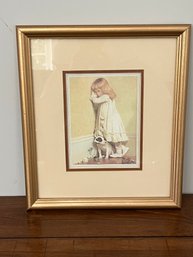 Framed Fine Art Print With COA 'In Disgrace' By Charles Burton Barber 1885