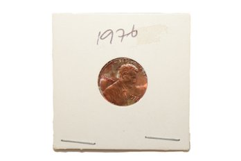 1976 Lincoln Cent W/ Coloring Error