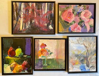 5 Original Oil Paintings By Gertrude Gray Yourke
