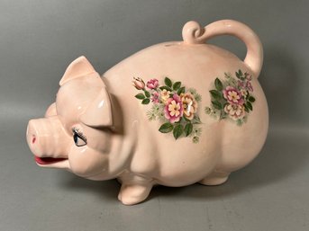 A Large Vintage Ceramic Piggy Bank