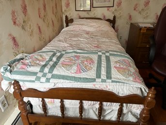 Twin Bed Includes Quilt