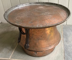 Antique Three Piece Copper Low Table