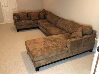 Large Brown Sectional Sofa