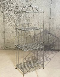 A Vintage Wrought Iron Etagere