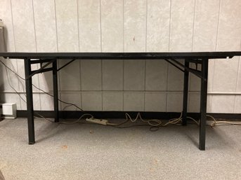 Large Industrial Metal Fold-Up Table