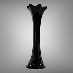 Eight Inch Swung Glass Vase