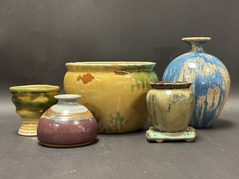 A Beautiful Grouping Of Studio Pottery