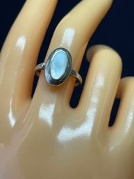 Sterling Silver And Mother Of Pearl Ring