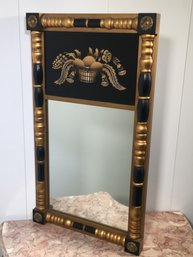 Fantastic Vintage HITCHCOCK Mirror With Reverse Painted Glass Panel - Hitchcocksville, Conn - NICE PIECE !