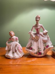 Pair Of Royal Doulton Figurines.  Up To 8' Tall
