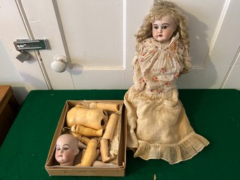 Antique Doll And Parts