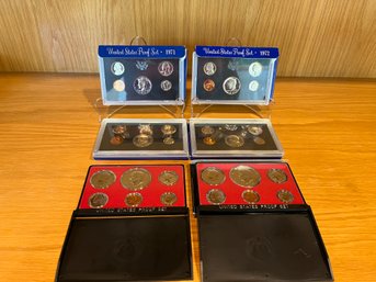 6 Piece Lot Of United States Coin Proof Sets - 1971, 1972, 1973 - 2 Each