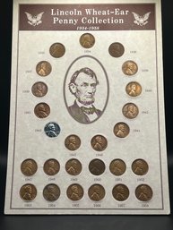 Lincoln Wheat-Ear Penny Collection 1934-1958