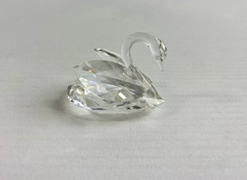 Miniature Swarovski Crystal Swan