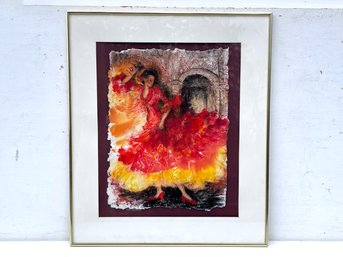 An Original Watercolor - Flamenco Themed - By R. Halbrook