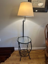 Single End Table With Lamp Attached