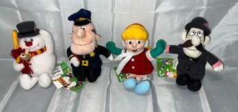 Karen, Frosty The Snowman And Traffic Cop Professor Hinkle Characters Plush 6' Vintage 1999 CVS