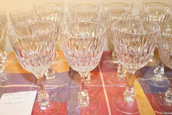 10 Water Glasses Eardley By Hawkes Crystal