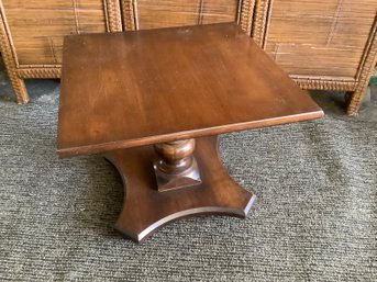 Pedestal Square Side Table