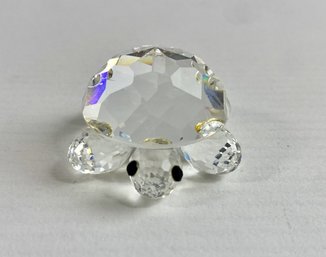 Miniature Swarovski Crystal Turtle
