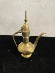 Vintage Indian Brass Coffee Pot