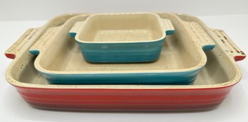 3 Vintage Le Creuset Casserole Dishes, France