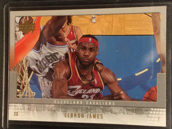2007-08 Upper Deck LeBron James Behind The Glass Insert Card - M