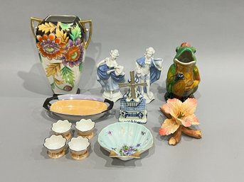 Group Of Porcelain Including Figures And Vases