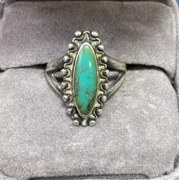 Sterling Silver And Turquoise Ring