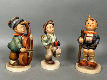 Vintage Goebel Hummels: Globe Trotter, Sweet Music Boy & Little Hiker