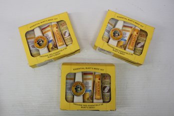 Lot Of Three Burt's Bee Essential Kits