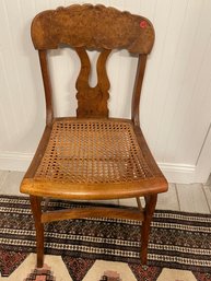 A BIRDSEYE MAPLE EMPIRE SIDE CHAIR