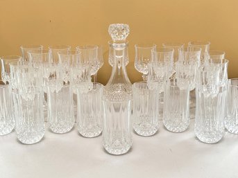 Fancy Crystal Stemware And A Decanter