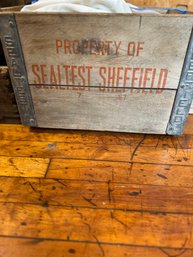 Vintage Sealtest Sheffield Farms Wooden Milk Crate