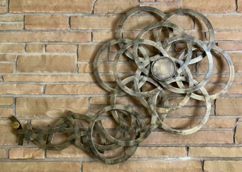 Gorgeous Mid Century Metal Wall Sculpture