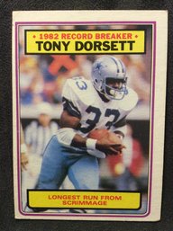 1983 Topps Tony Dorsett Record Breaker - L