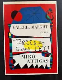 Joan Miro Gallerie Maeght Paris Lithograph