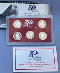 United States Mint 50 State Quarters Silver Proof Set 2004